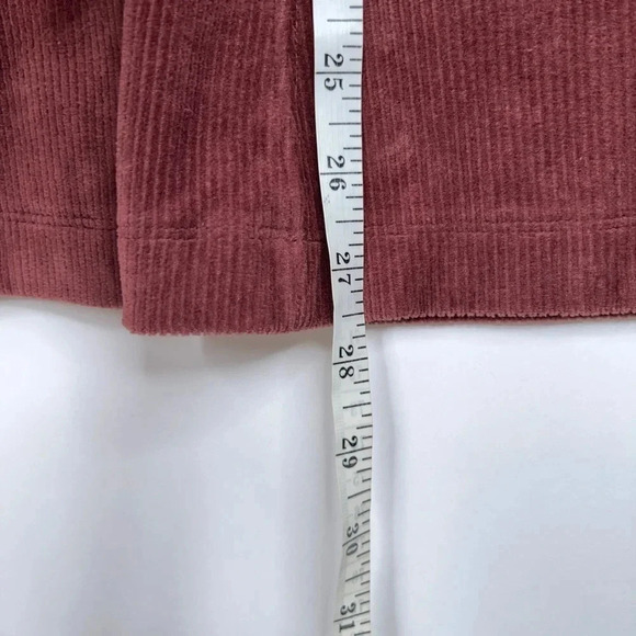 Daily Practice Anthropologie Corduroy Flare Pants Velour Burgundy Brown Size XS - Picture 11 of 11